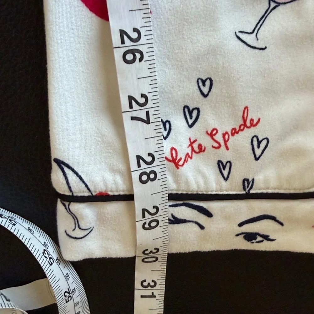 Kate Spade With Love Long PJ Set Pajamas Long Sleeve Long Pant Sz L - Picture 14 of 14